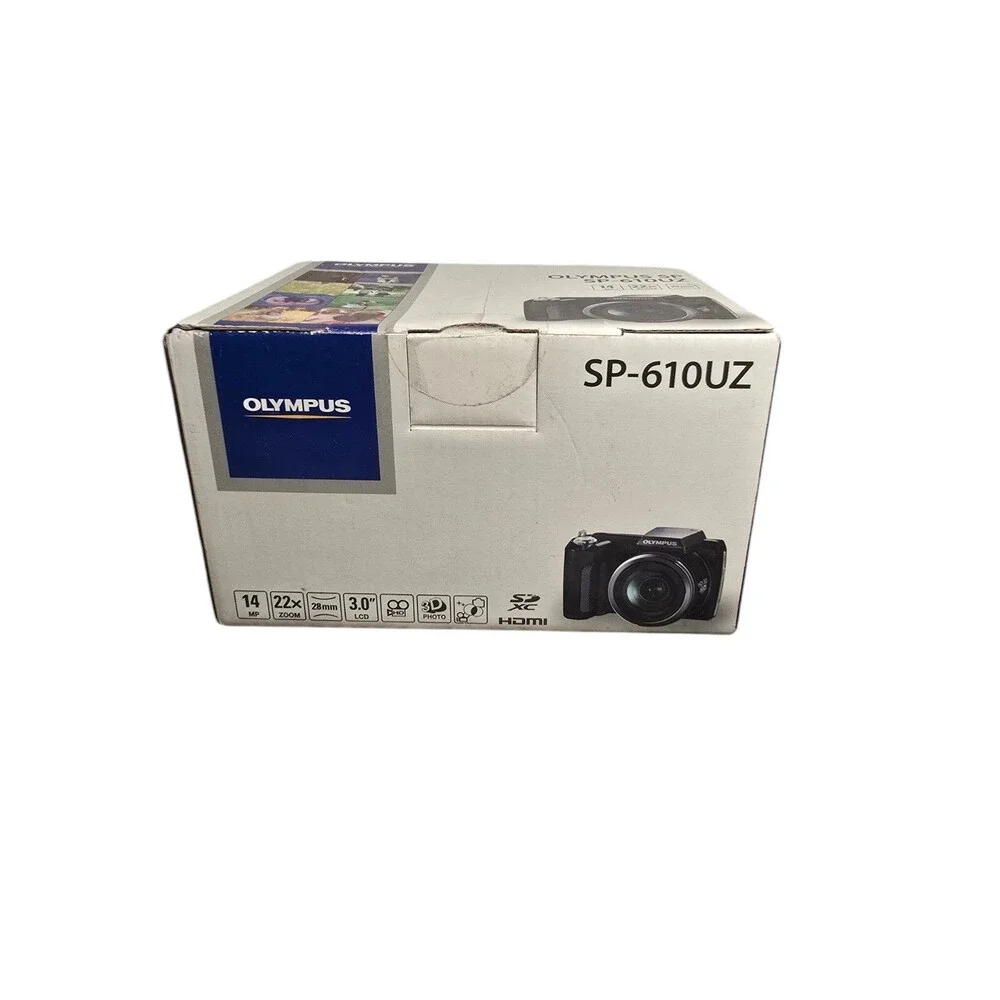 Olympus SP-610Uz 14MP HD 3D Digital Camera w/22x Zoom (Black)